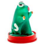 CONDOMERIE - HANDPAINTED NOVELTY CONDOMS FROG MODEL 1